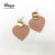 Cool wind, European and American exaggerated temperament sparkling frosted texture, heart - shaped earrings fashion earrings accessories