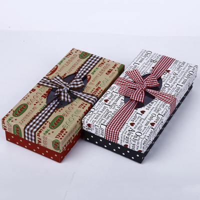 New fashionable British style birthday gift box exquisite gift box stripe rectangular gift box