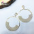 Metal round earring ring rings are a hot seller in the us and Amazon cross-border hot style iron rings with scallion skin ear nail earrings