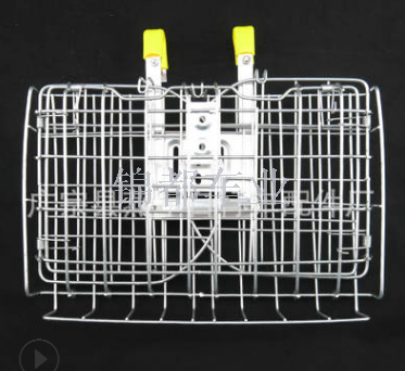 Manufacturer wholesale bicycle front basket can be folded basket with thick wire folding bicycle basket supplies