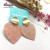 Cool wind, European and American exaggerated temperament sparkling frosted texture, heart - shaped earrings fashion earrings accessories