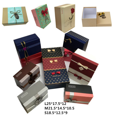 Gift box spot stripe dot dot bow Gift box Gift box