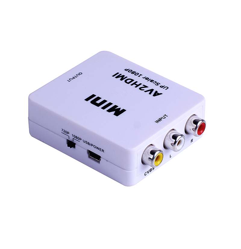 AV to HDMI Converter AV to HD RCA to HDMI AV to HDMI 3 Color Lotus Analog to HDMIF3-17162