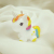 Cartoon unicorn cute bag pendant fashion woman bag hang decoration doll key chain ceramic man bag hang decoration