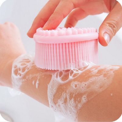 Baby massage brush bath brush silicone baby bath brush soft BB shampoo brush