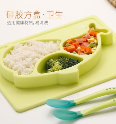 Children's tray food grade silicone lunch box