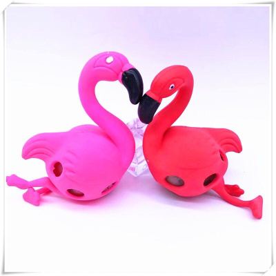 Creative popular release toy ball pinched music squeezed animals flamingo grapes trick novelty children toys