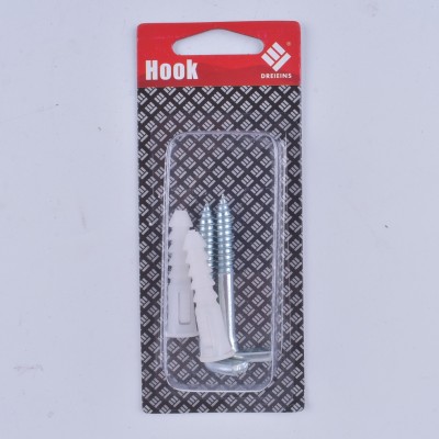 Hardware fasteners blister pack with slotted square hook PE super expansion tube set sleeve