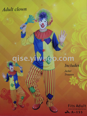 Clown costume, ball costume, performance costume, festival costume, ball costume