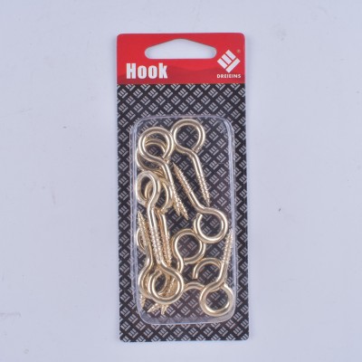 Metal hook suction card packaging copper plated sheep eye 8# 3.0*35*8