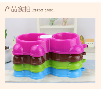 Candy color bear bowl pet automatic drinking bowl cat and dog drinking utensils