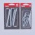 The hardware hook blister package slotted square hook 4*40mm