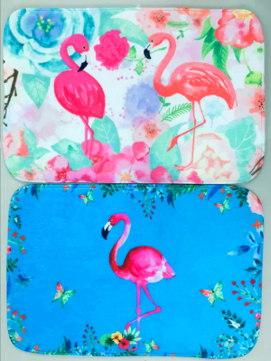 Thin printed flannel print pad flamingos print pad digital print pad