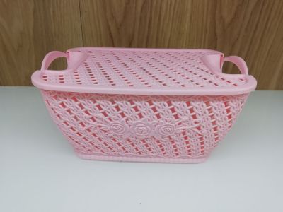 Plastic band cover hand basket receive basket European rose castings on woodwork receive basket sundry buy basket