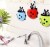 Creative household cute toothbrush holder wall contains ladybug toothbrush holder holder hanging bracket suction cup