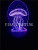 3D mini desk lamp creative advertisement LED custom lamp jellyfish night light touch USB seven color lamp