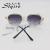 New metallic big frame trend joker sunglasses women's style sunglasses 2206