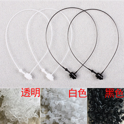 Clothing Hang Rope Tag Rope Pointed Rubber Needle round Head Rubber Needle Hand Needle Plastic Rope Snap Fastener Transparent Plastic Pin Charm Bracelet