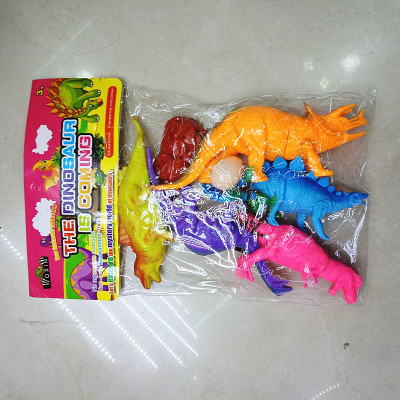 Colorful 0916-4 with 5 plastic dinosaur head bags