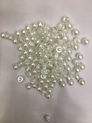 Manufacturers direct marketing, 10mm, 12mm imitation of pearl buttons, acrylic, plastic beads, electroplating
