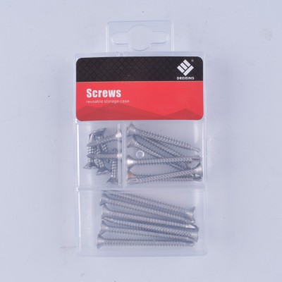 Household fasteners hardware flat head cross drill tail spikes set pp package