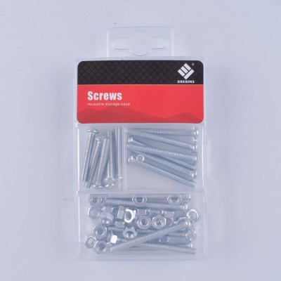 Household fasteners hardware machine screw set pp package