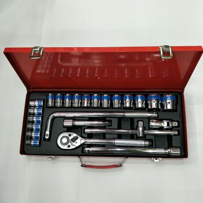 24 socket wrench sets auto repair kit with the box disassembled and combined auto repair five boxes
