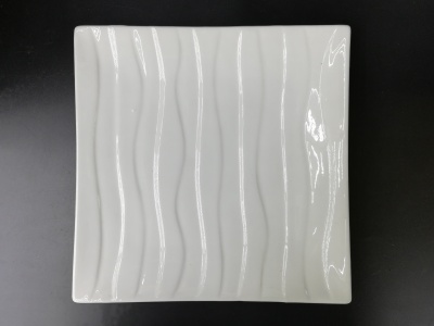 10 inches square chaiwen plate