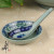 Saucer/Sauce and Vinegar Dish Floral Bone Powder Bone China Underglaze Tableware Daily Supplies Blue and White Porcelain Plate
