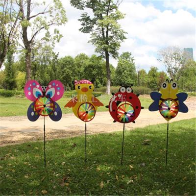 New three-dimensional cartoon animal windmill zodiac windmill plastic animal windmill activities for children toys wholesale