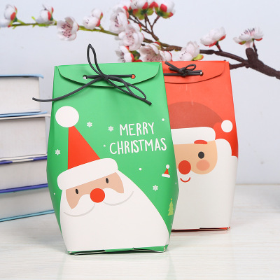 Korean Cute Santa Claus Gift Box Christmas Gift Bag Christmas Eve Gift Packaging Bag Wholesale