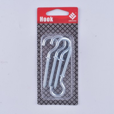 Hardware hook blister pack with mat self-tapping hook 3.7*65mm
