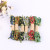 Color woven manual leaves first hemp waxing rope cloth to make colorful leaves colorful rope