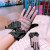 New touch screen glove suede thickened plaid gloves winter thermal gloves