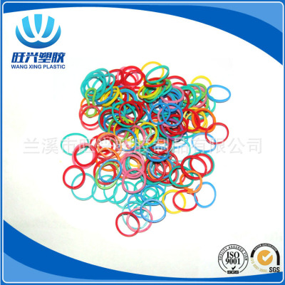 Wang zhen xing plastic, manufacturers shot high elastic colored hair elastic natural environmental protection rubber band