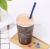 Silicone straw high temperature resistant milk tea straw thick long reusable color straw lipstick proof drink tube