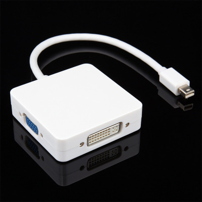 Manufacturer direct sale Mini DP Displayport to VGA+HDMI+DVI conversion line lightning Macbook