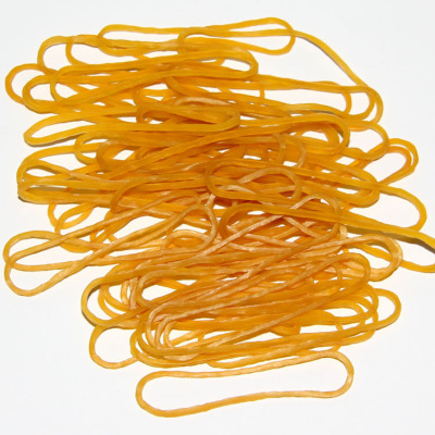 Wholesale Natural Rubber 50mm Transparent Yellow Flat Rubber Band Rubber Band Original Rubber Band