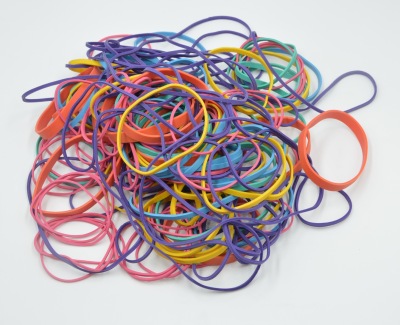 Natural rubber color mixed color rubber band elastic band elastic band