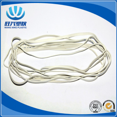 Wang Zhen Xing Plastic, Industrial Large size White Rubber Band, High Elastic Rubber Industry