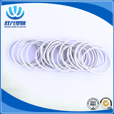 Wangxing plastic, production and sales of high temperature resistant white rubber bands, special size and specifications of rubber bands