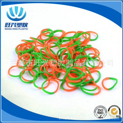 Wang Zhen Xing Plastic, high quality Mixed color Rubber band DIY Rubber Color Double Color Rubber Band