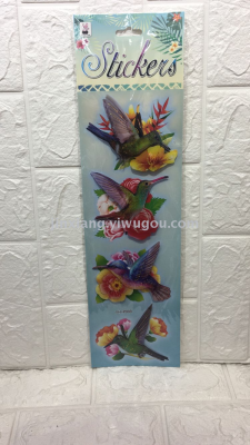 Four parrot birds room wall decoration wall sticker decal