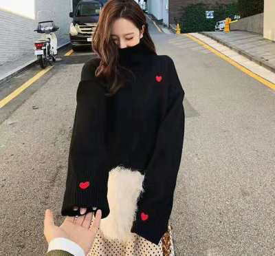 The same style of turtleneck sweater 2018 autumn and winter new female