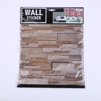 Simple 3D wallpaper simulation wall tile decoration electrostatic film stickers