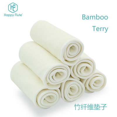 Supply bamboo baby diaper, baby diaper pad, 4 the layers of bamboo fiber diaper, washable and absorbent diaper pad