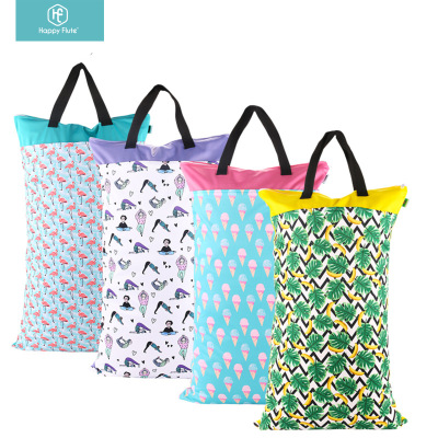 Happyflute super - sized waterproof bag in 40 * 70 large capacity to receive printed bags storage bags INS style