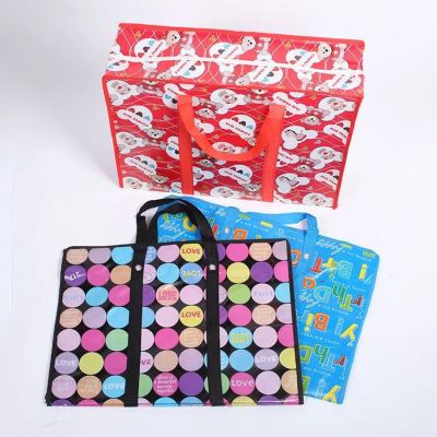 Large Number of Patterns Mixed Color Non-Woven Bag Color Printing Woven Bag Handbag Eco-friendly Bag