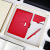 Notepad Creative Fashion Signature Pen + Business Card Holder + Gift Pen + Notebook Business Suit