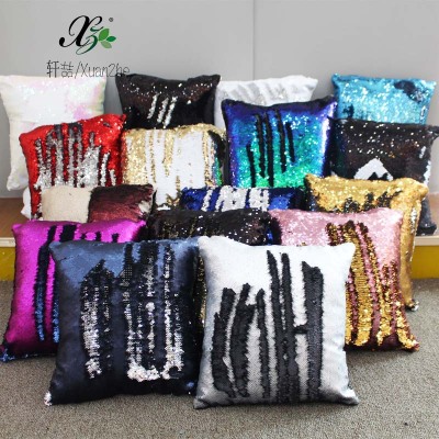 EBay Amazon Hot Sale New Sequin Pillow Color Changing Magic DIY Cushion Mermaid Pillow Factory Direct Sales